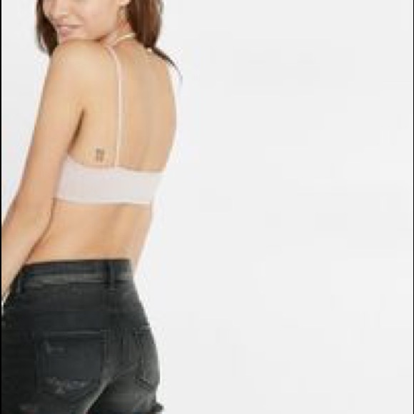 Express One Eleven Strappy Front Choker Bralette - Picture 2 of 4